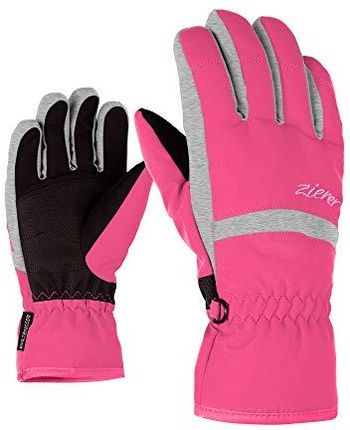 Ziener Dziecięce rękawice narciarskie Lejano As(r) Glove Junior, różowy (pop pink), 5 (M)