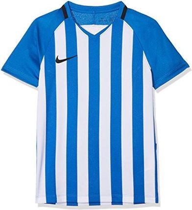 Nike Striped Division II Jersey Ss T-shirt chłopięcy wielokolorowa Mehrfarbig (Royal Blue/White/Black) M