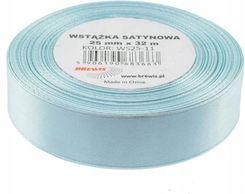 Zdjęcie Wstążka satynowa 25mmx32m błękitna Brewis - Kostrzyn