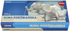 Zdjęcie Glina rzeźbiarska biała 500g Mona - Puszczykowo
