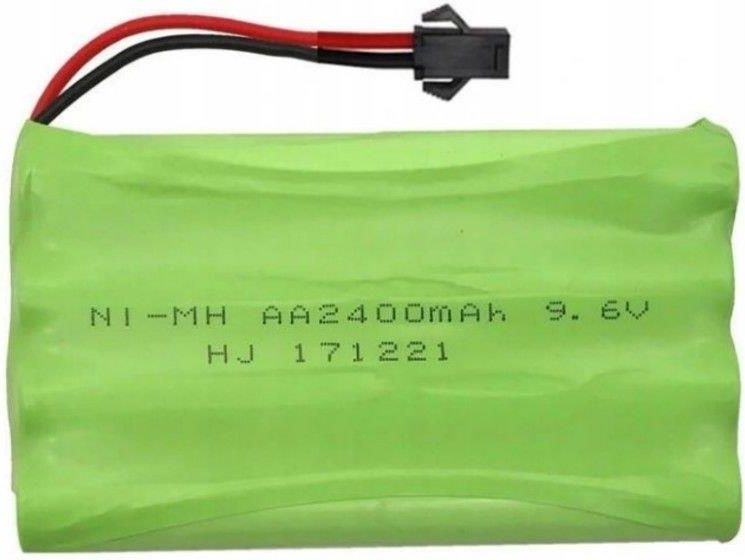 Batería Recargable 2400mAh 9.6V NiMH Con Cable USB Para