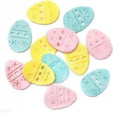 Zdjęcie Naklejki Ozdobne Pluszowe Jajka 12 Szt Pastelowe - Brusy