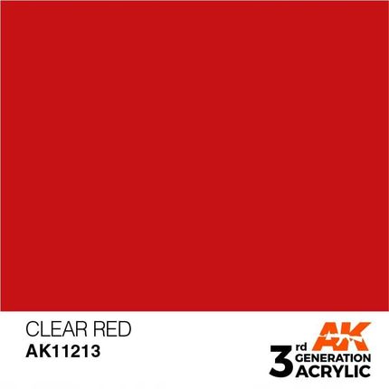 Ak Interactive 11213 Farba akrylowa Clear Red 17ml
