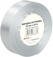 Zdjęcie Wstazka Satynowa 25MMX32MM Srebrna WS25-36 Brewis - Kostrzyn