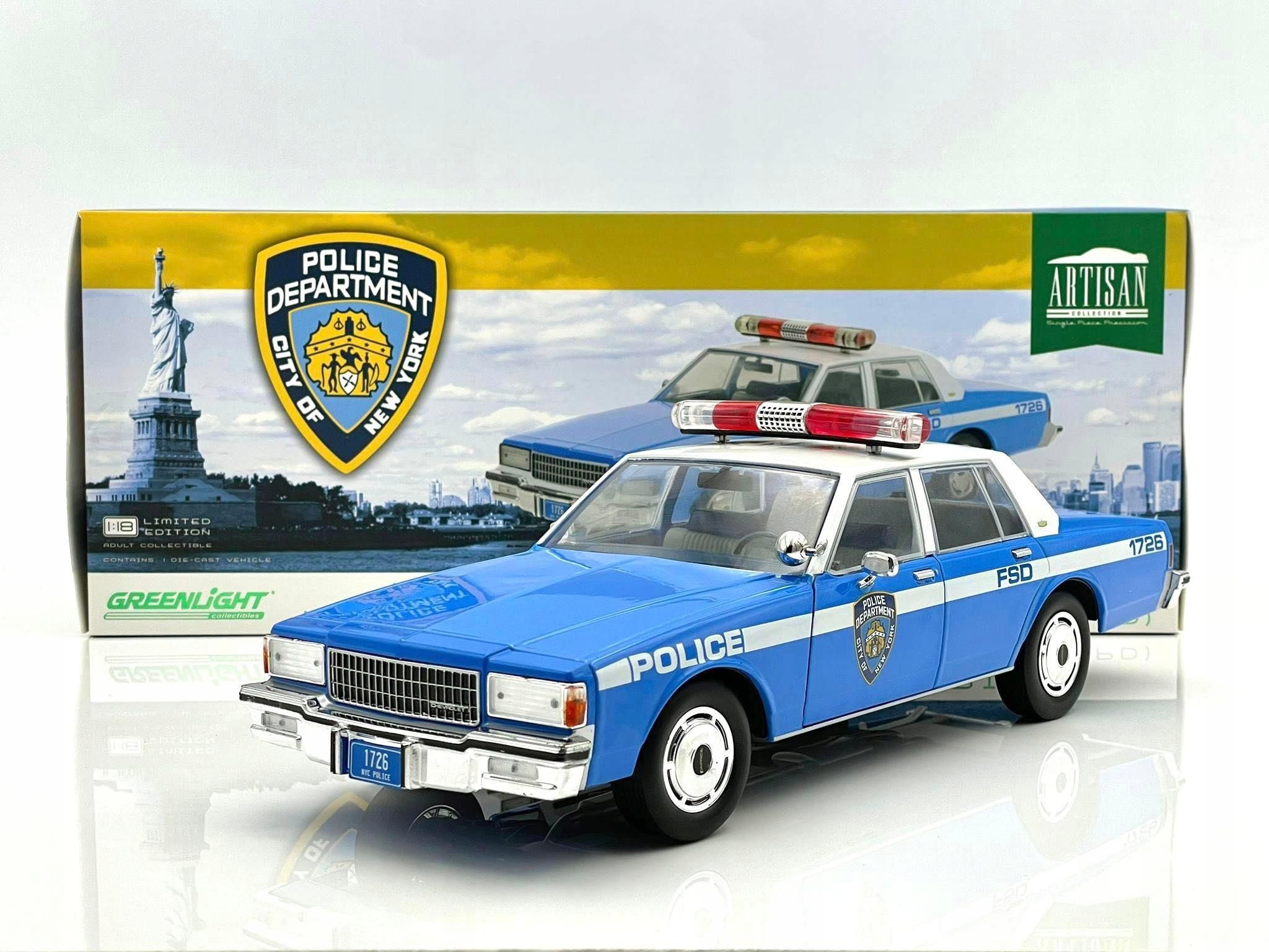 ミニカー POLICE FORCE Chevrolet Caprice Police (nypd) Greenlight 1:18 - Ceny i opinie