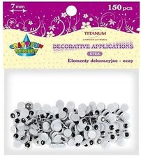 Zdjęcie Oczy bez kleju i rzęs 7mm 150szt - Trzebinia