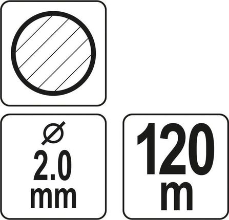 FLO Żyłka tnąca okrągła 2mm / 120m 89441 - zdjęcie 2