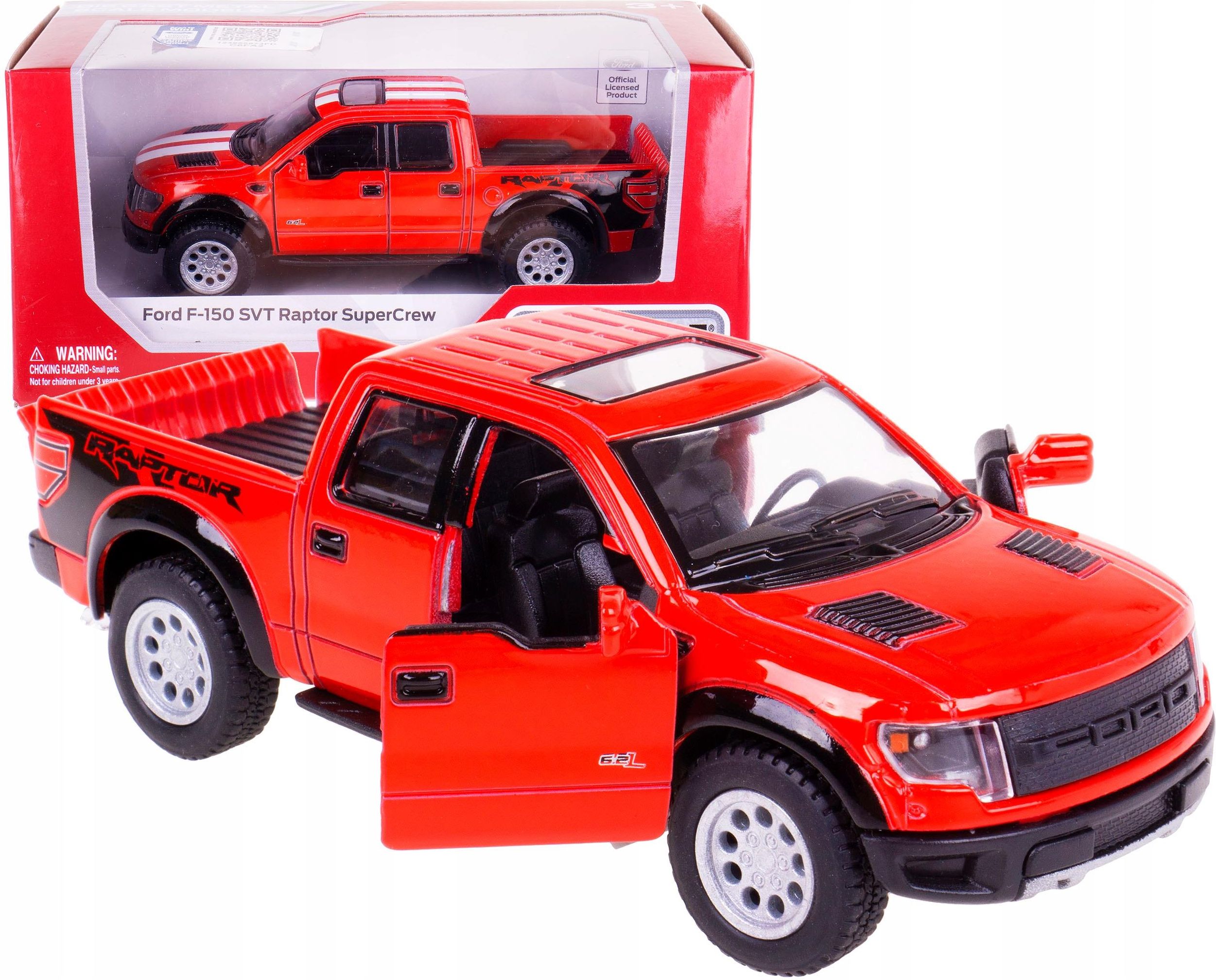 Ford F-150 Svt Raptor Model Kinsmart 1:46 Box Czer - Ceny i opinie ...