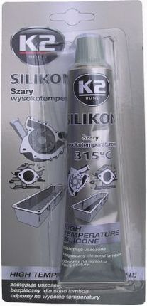 K2 SILIKON SZARY +350°C 85g – wysokotemperaturowy