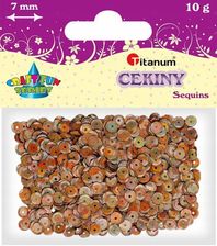Zdjęcie Titanum Cekiny 7mm, 10g perłowe brązowe - Rybnik
