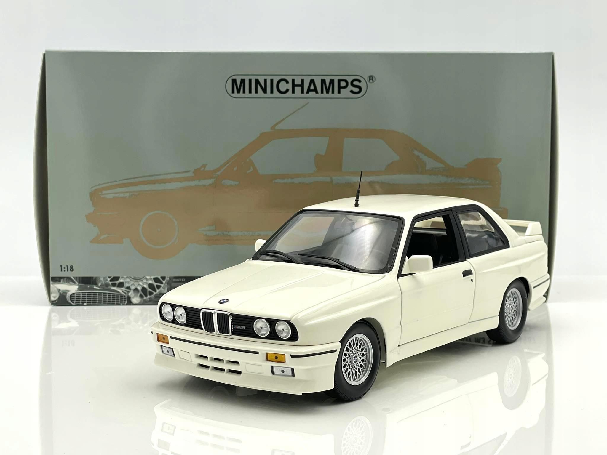 Bmw M3 E30 1987, white Minichamps 1:18 - Ceny i opinie - Ceneo.pl