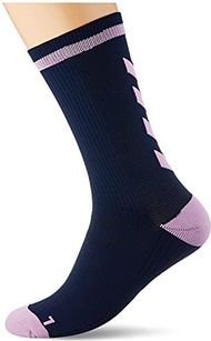 hummel Unisex Elite Indoor Sock Low Pa Sock Black IRIS/ORCHID 46