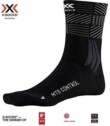 X-SOCKS Męskie skarpety do roweru górskiego kontrolowane skarpety Opal czarny/wiele Size: 42-44