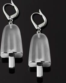 Orecchini Latelita 'Fiamma Ghiaccio Freddo' In Argento, Design Britannico Fatto A Mano, Gioielli Etici In Confezione Regalo Con Fiocco