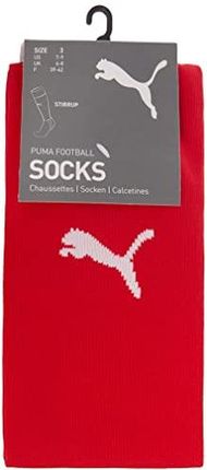 Puma Mężczyźni Team Liga Stirrup Socks Core Getry, Czerwony / Biały (Puma Red / Puma White), 4