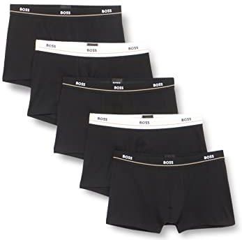 BOSS Heren Trunk 5P Essential Boxershorts, Black1, S BOSS Heren Trunk 5P Essential Boxershorts, Black1, S