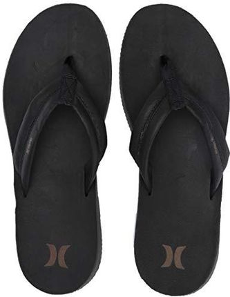 Hurley Nike Lunarlon Lunar Leather japonki męskie czarny czarny, czarny, antracytowy. 38.5 EU