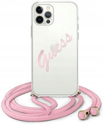Guess Etui Iphone 12/12 Pro 6,1" Różowy/Pink