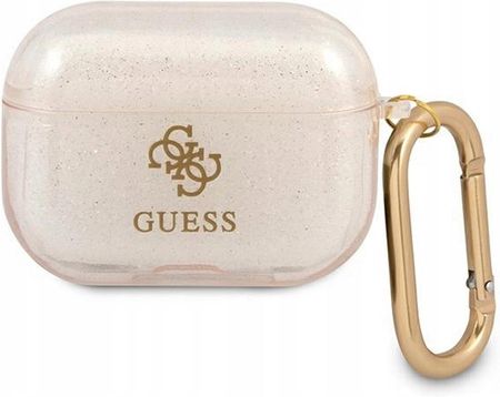 Hurtel Guess Etui Do Airpods Pro Złote Glitter Collection