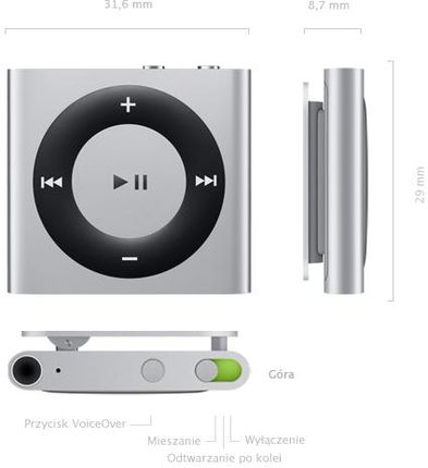 ミュージック iPods 2generation Odtwarzacz mp3 Apple IPOD SHUFFLE 2gen srebrny (MC584RP/A