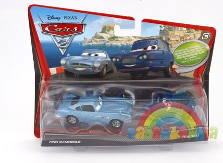 Cars 2 Auta 2 Dwupak Finn Mcmissile & Tomber Metalowe Autka - Ceny