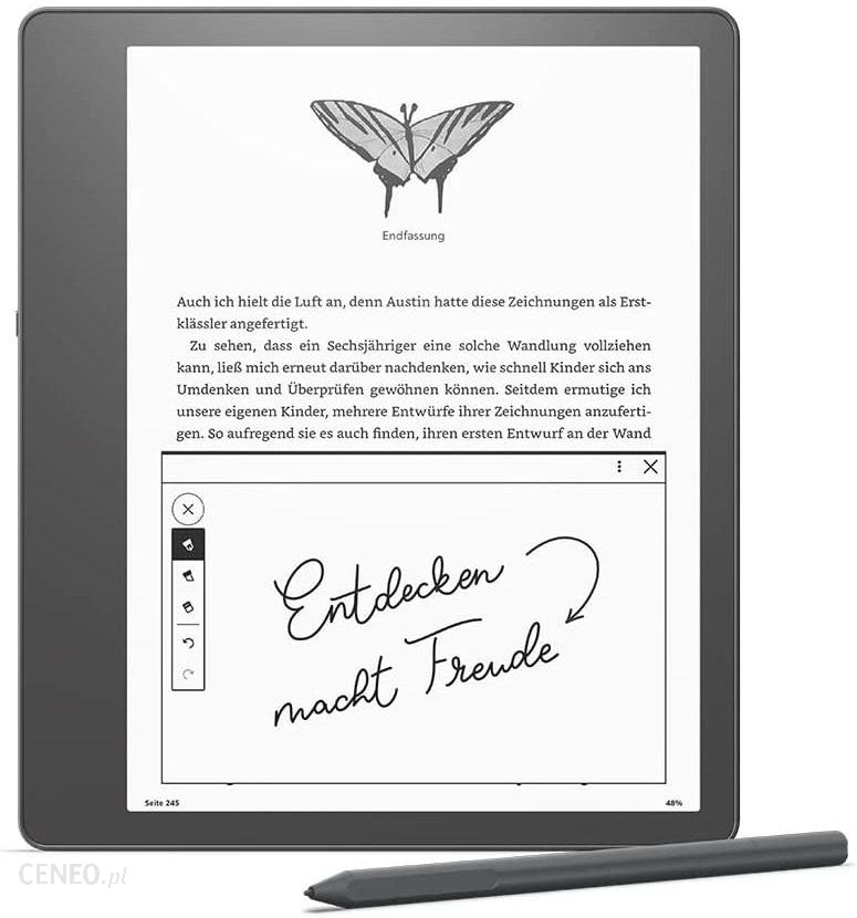 Kindle Scribe 64GB z rysikiem premium + oryginalne etui skórzane Czarne -  Zestawy promocyjne