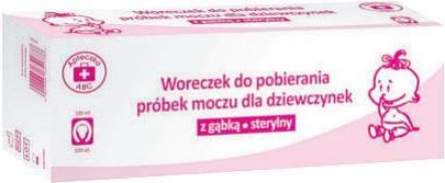 Apteczka ABC Woreczek do pobierania próbek moczu dla dziewczynek z gąbką sterylny 100ml 