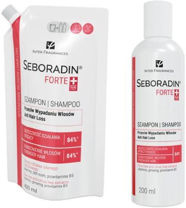 SEBORADIN Forte Szampon przeciw wypadaniu włosów 400ml + 200ml