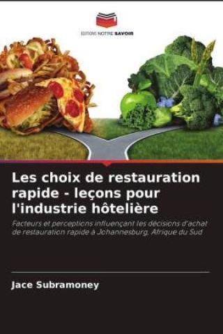 Les Choix De Restauration Rapide - Leçons Pour L'industrie Hôteli?re ...