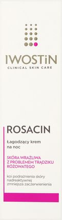 Iwostin Rosacin Krem na noc zmniejszający rumień w trądziku różowatym 40ml