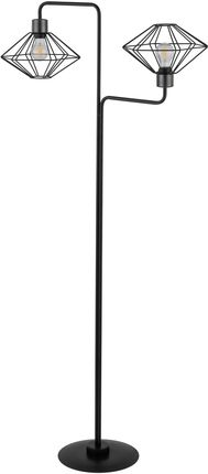 Sigma 2-Punktowa Lampa Podłogowa Vario Czarna Do Salonu Stojąca (50354)