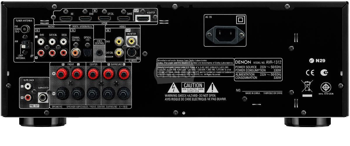 Kino domowe DENON DHT1312XP + AVR1312 + SYS1312 Opinie i ceny na