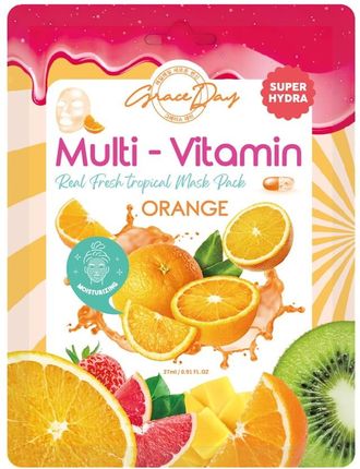 Grace Day Multi-Vitamin Maska W Płachcie Pomarańcza 27ml