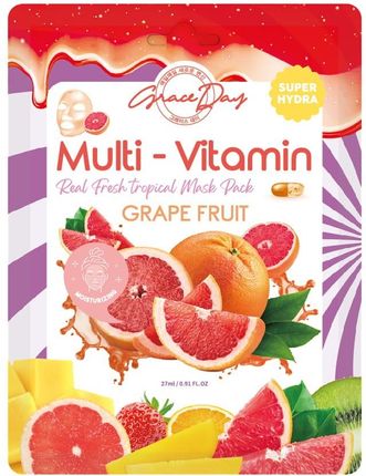Grace Day Multi-Vitamin Maska W Płachcie Grapefruit 27ml