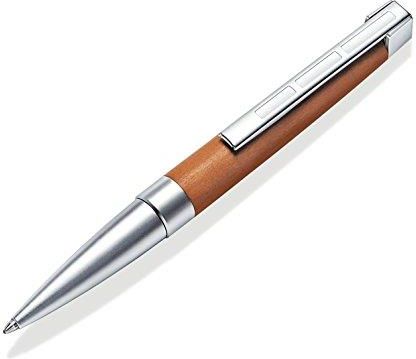 Staedtler Initium Lignum Długopis Obrotowy Drewno Śliwkowe B Czarny Made In Germany W Eleganckim Opakowaniu Na Prezent 9Pm321B 9m