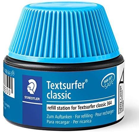 Staedtler 488 64 Textsurfer Classic Zakreślacz Do Tekstu Stacja Uzupełniająca 364 15 20X Napełniania Niebieski