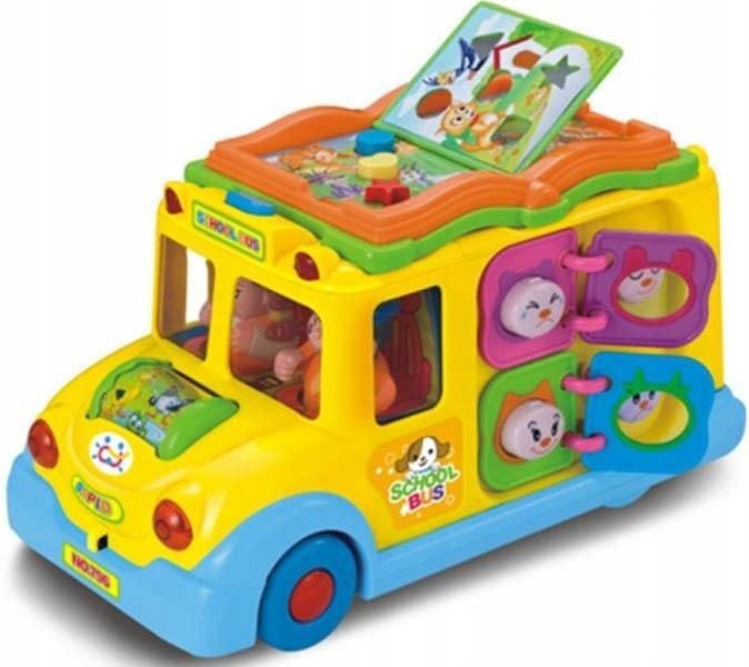 Eurobaby Bus Autobus Szkolny Interaktywny Dzwięk Na Baterie - Ceny i ...