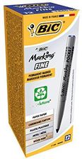 Zdjęcie Bic Marking Fine 1445 06 Marker Permanentny 1mm Niebieski Opakowanie 12 Sztuk - Warta