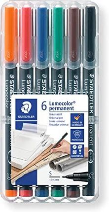 Staedtler 313 Wp6 Lumocolor Uniwersalne Długopisy Permanentne Bardzo Cienkie Różne Kolory