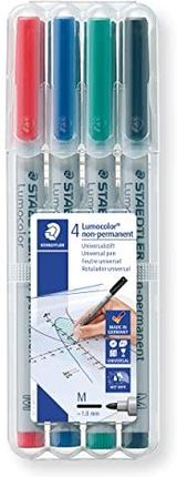 Staedtler 315 Wp4 Lumocolor Uniwersalne Nietrwałe Średnie Długopisy Różne Kolory Opakowanie 4szt.