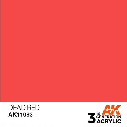 Ak Interactive 11083 Farba akrylowa Dead Red 17ml