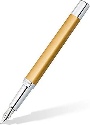 Staedtler Pióro Wieczne Triplus 474 F Kolor Glorious Gold Wysokiej Jakości Metalowa Obudowa O Ergonomicznym Trójkątnym Kształcie Stalowa Stalówka