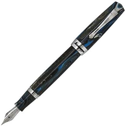 Montegrappa Elmo 02 Sorapis Pióro Wieczne W Kolorze Brązowym/Marmurkowym Wykonane Z Żywicy Szlachetnej I Stali Grubość Stalówki: M Wymi