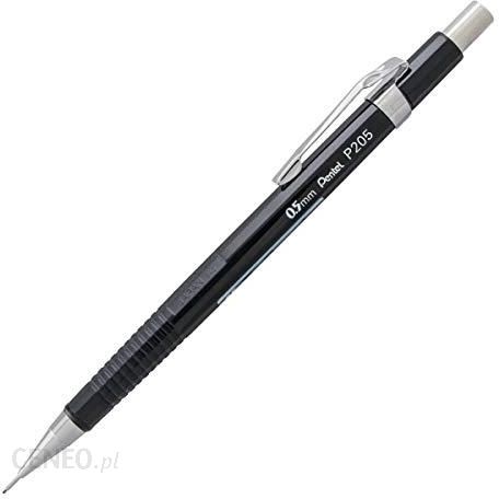 Pentel P205A P205 A Ołówek Automatyczny Sharp Prowadnica Wkładu 0 5mm Czarny 1szt. (1 Opakowanie)