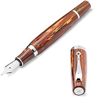 Montegrappa Mia The Modern Classic' Pióro Wieczne W Kolorze Flaming Heart Wykonane Z Żywicy Szlachetnej Grubość Stalówki: M Długość: 14cm Średni