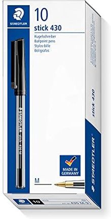 Staedtler Stick 430m 2 Długopis 10szt. Czarny