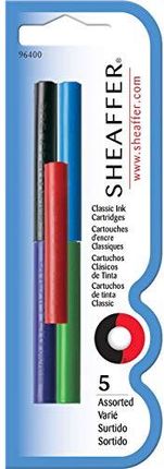 Sheaffer 96400 Skrip Klasyczny Wkład Atramentowy Do Pióra Wiecznego Różne (5 Sztuk)