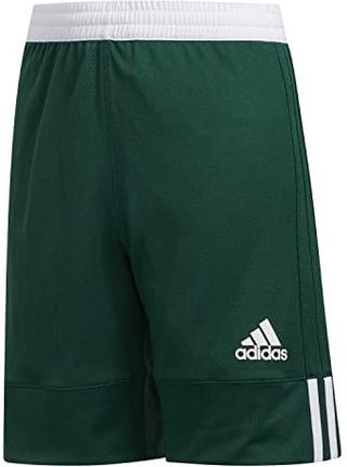 Adidas Unisex dziecięce spodenki sportowe, 3 g Spee Rev Shr zielony Dark Green/White 7-8 Lata