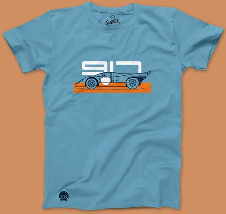Koszulka dla miłośników samochodów i wyścigów LeMans z Porsche 917