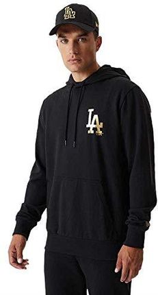 New Era MLB New York Yankees Team Logo Hoodie 60284625, Mens, hoodie,  Black/White, L